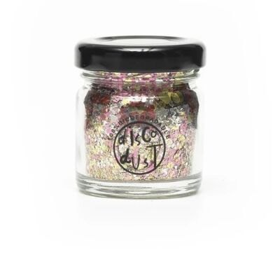 Metal Rose Extra Chunky Bio Glitter Mix 18g Glass Jar