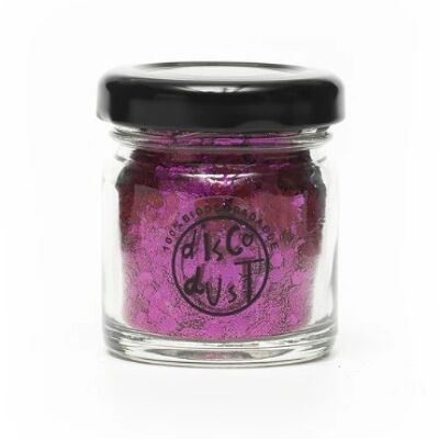 Pink Extra Chunky Bio Glitter Mix 18g Glass Jar
