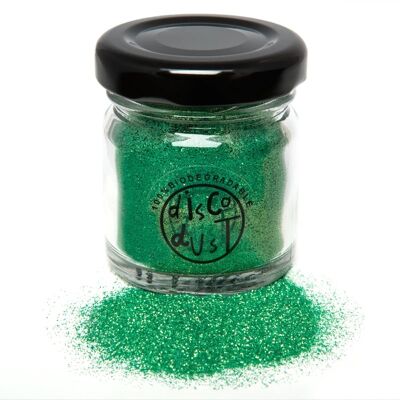 Spring Green Fine Bio Glitter 20g Glass Jar