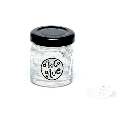 Disco Glue Glass Jar