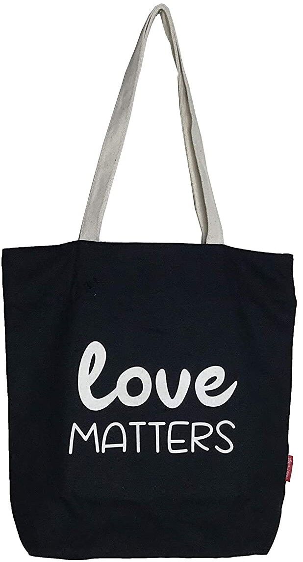 Borsa tote, 100% Cotone, modello "LOVE MATTERS"