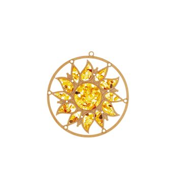 Attrape-soleil ambre en bois de bouleau - étoile 1