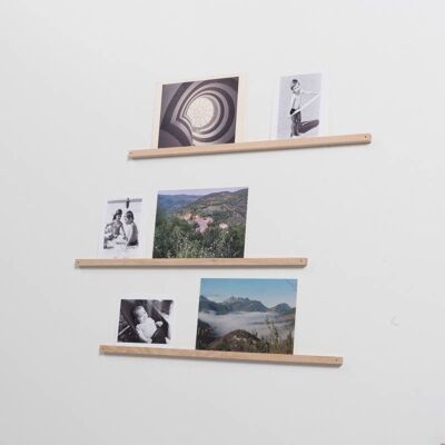 Les Baguettes 38CM  (set de 3) - Porte-photos bois - CADEAU - décoration murale