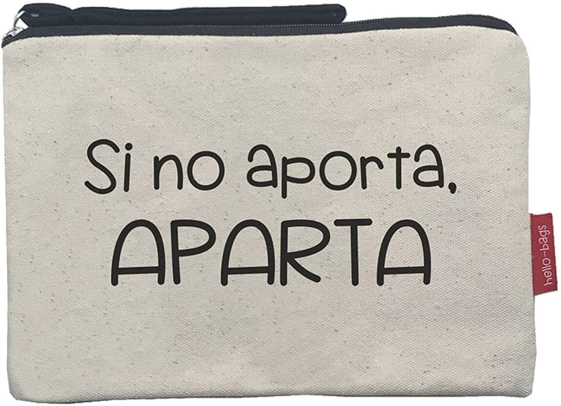 Toiletry Bag / Handbag, 100% Cotton, model "IF IT DOES NOT PROVIDE, APART"