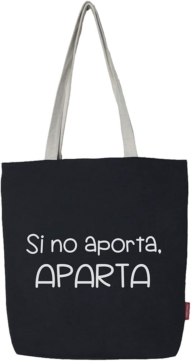 Borsa tote, 100% Cotone, modello "SE NON PREVEDE, A PARTE"