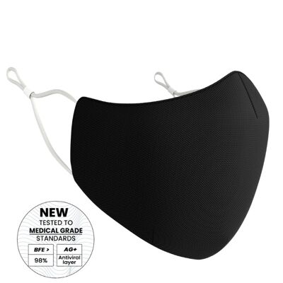 SmartCover 3 Layer Mask - Adults (Black)