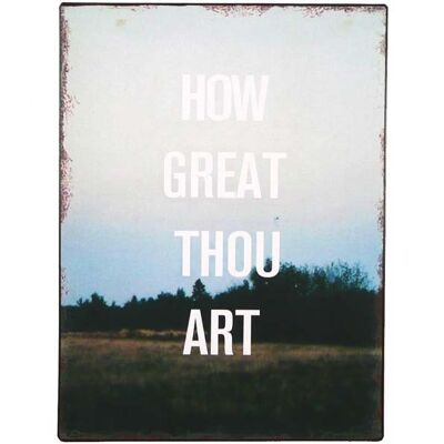 How great thou art