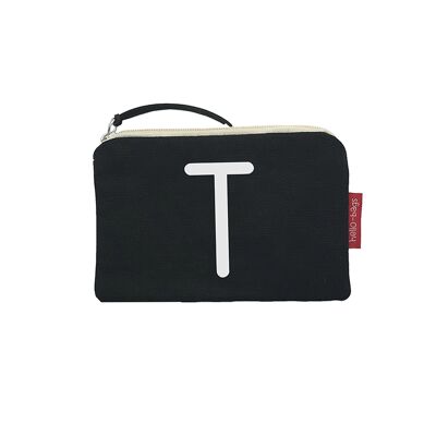 Bolso Monedero / Billetero / Tarjetero, 100% Algodón, modelo "T"