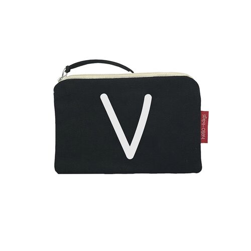 Bolso Monedero / Billetero / Tarjetero, 100% Algodón, modelo "V"