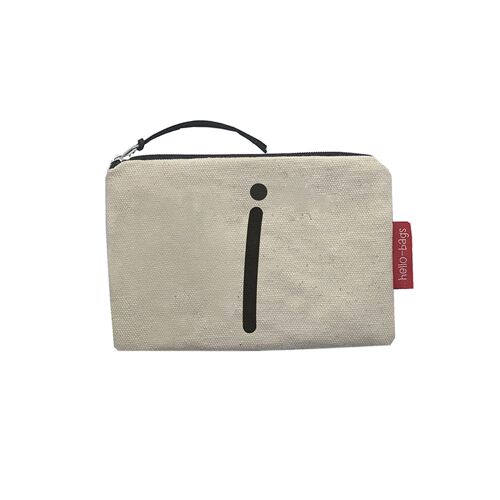 Bolso Monedero / Billetero / Tarjetero, 100% Algodón, modelo "I" 2