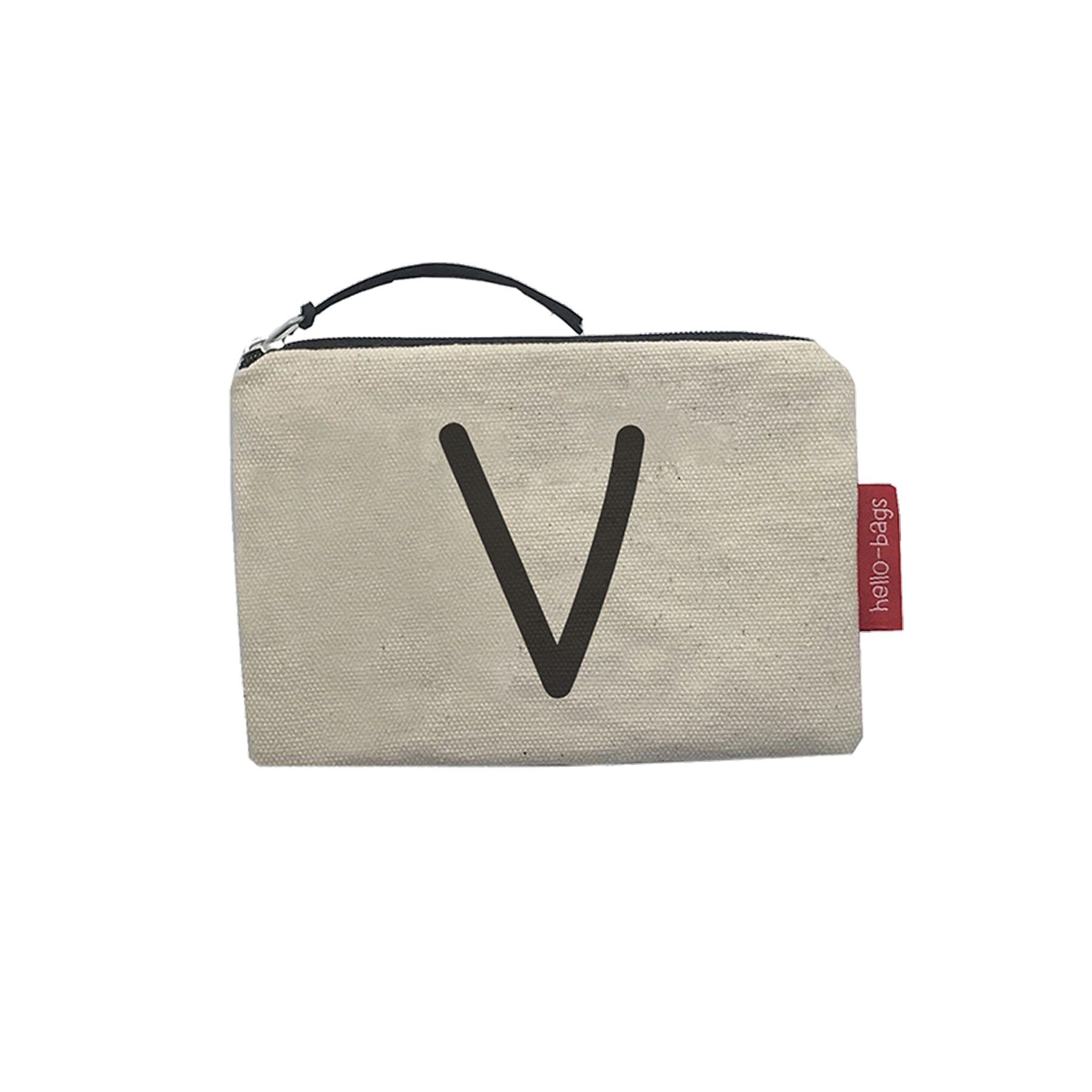 Portamonete / Portafoglio / Portacarte, 100% Cotone, modello "V" 2