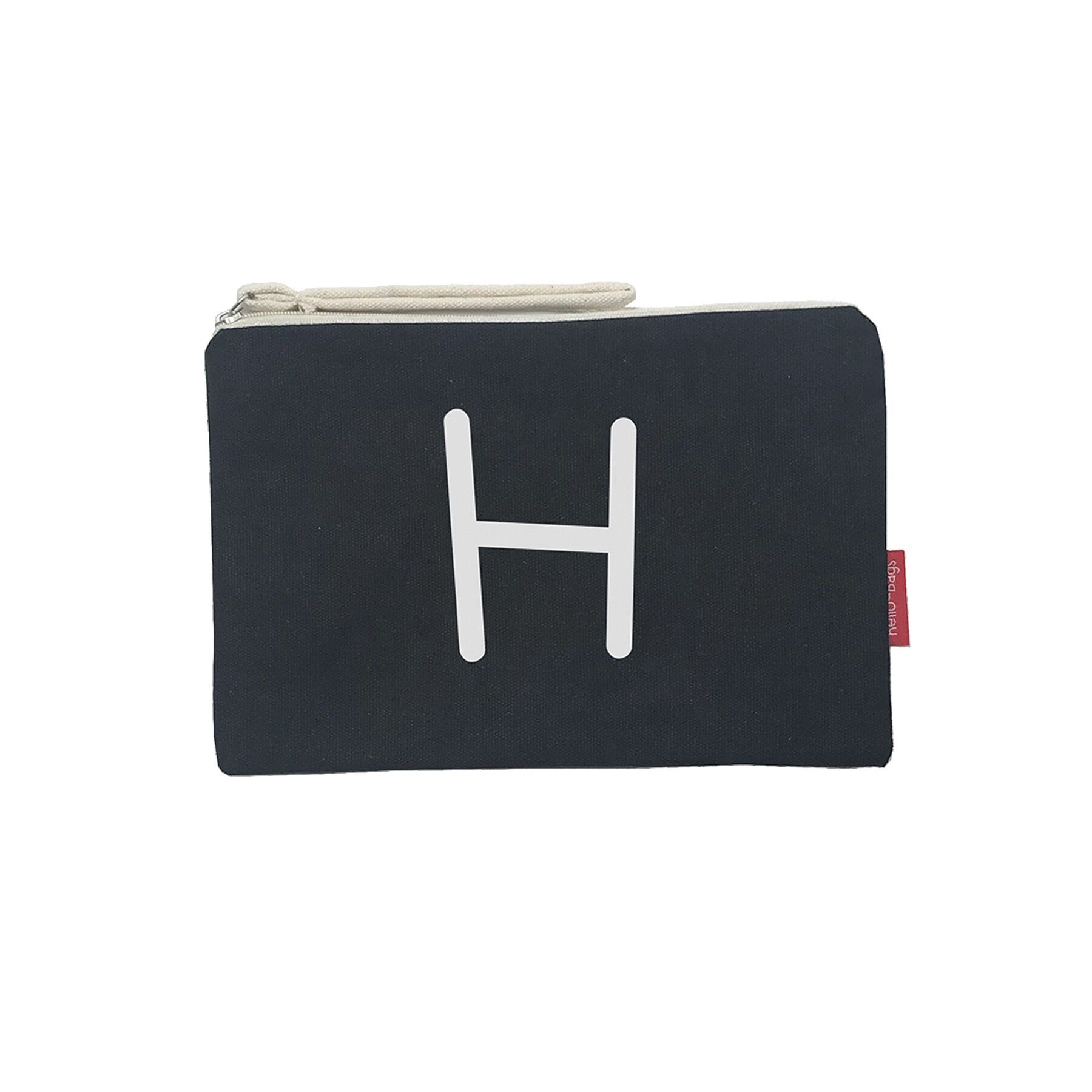 Beauty case / Borsa a mano, 100% Cotone, modello "H"