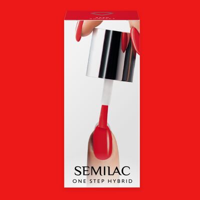 Semilac One Step Hybrid Gel Polish Starter Set CUSTOMISED - 530 Scarlet