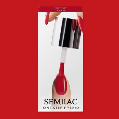 Semilac One Step Hybrid Gel Polish Starter Set CUSTOMISED - 550 Pure Red
