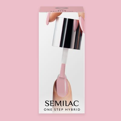 Semilac One Step Hybrid Gel Polish Starter Set CUSTOMISED - 610 Barely Pink