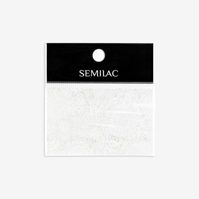 Semilac Nail Transfer Foil White Lace 14