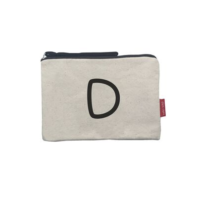 Bolso Neceser / Cartera de Mano, 100% Algodón, modelo "D"