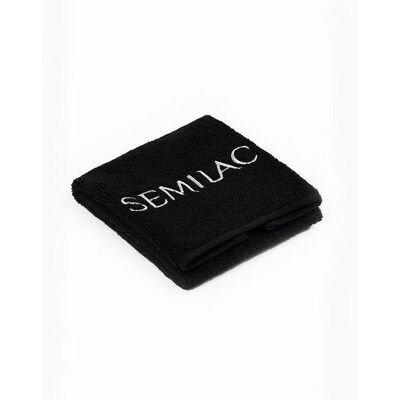 Semilac Black Towel With White Logo
