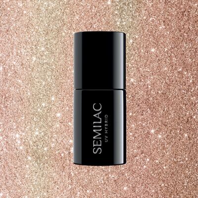 Semilac 349 Delicate Vanilla Glitter UV Gel Polish 7ml