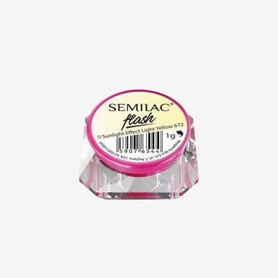 Semilac Flash Sunlight Effect Light Yellow 672