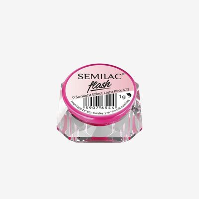 Semilac Flash Sunlight Effect Light Pink 673