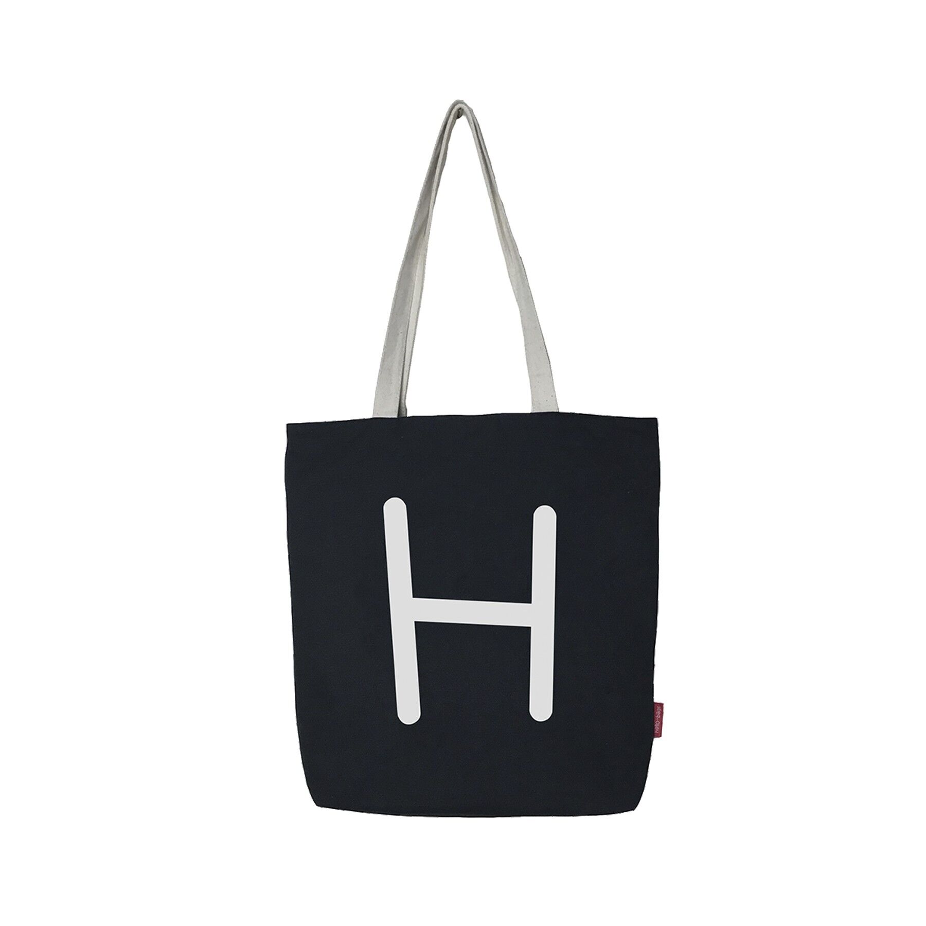 Borsa shopper, 100% Cotone, modello "H"