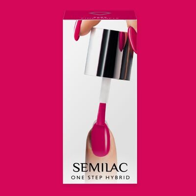 Semilac One Step Gel Polish Bottle 5ml 685 Pink Purple