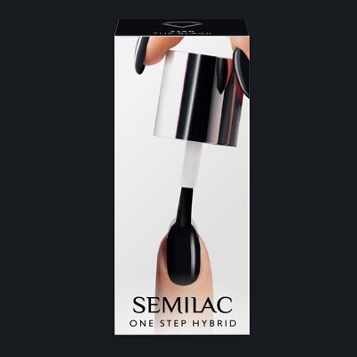 Semilac One Step Gel Polish Bottle 5ml 190 The Black