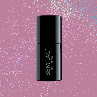 Semilac 319 Shimmer Dust Pink UV Gel Polish 7ml