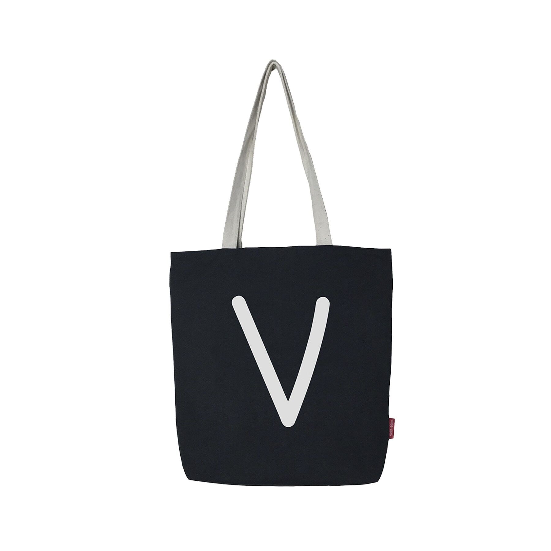 Borsa shopper, 100% Cotone, modello "V"