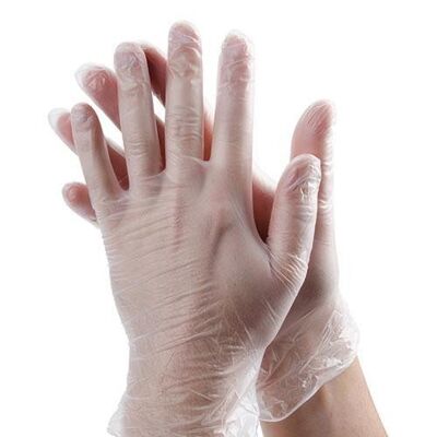 Dust-free vinyl gloves 100 pieces