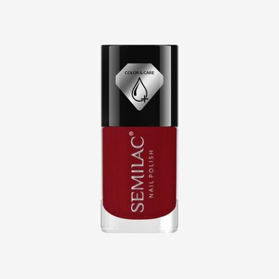 Semilac Nail Polish Colour & Care C573 Shimmer Red