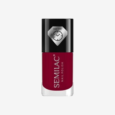 Semilac Nail Polish Fast Dry C755 Dark Rasberry