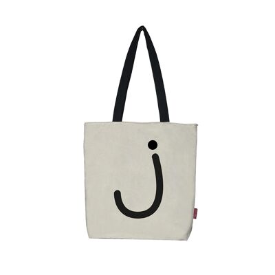 Bolso Tote, 100% Algodón, modelo "J" 2