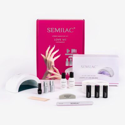 Semilac Starter Set Love me CUSTOMISED with 48/24W Led Lamp 1