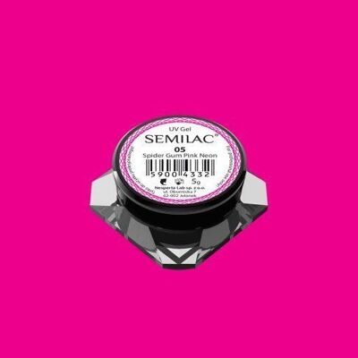 Semilac Spider Gel Gum Neon Pink