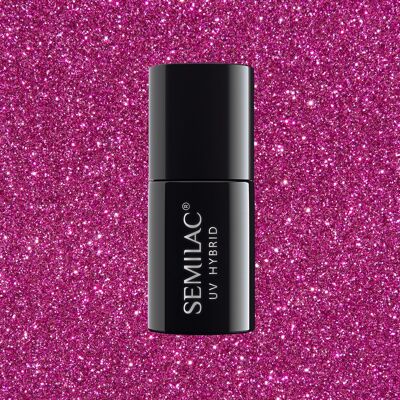 Semilac 258 Platinum Intense Pink UV Gel Polish 7ml