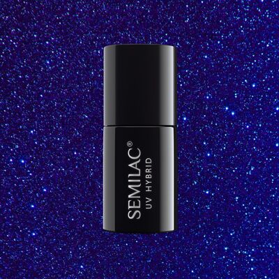 Semilac 087 Glitter Indigo UV Gel Polish 7ml