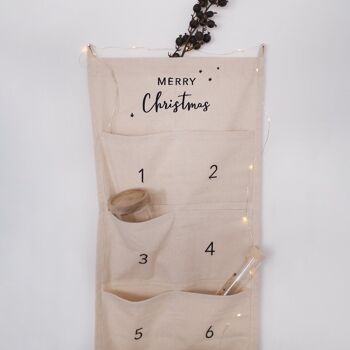 Calendrier de l'Avent Joyeux Noël 30 cm 1