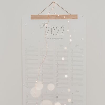 Calendario de pared VE 2022