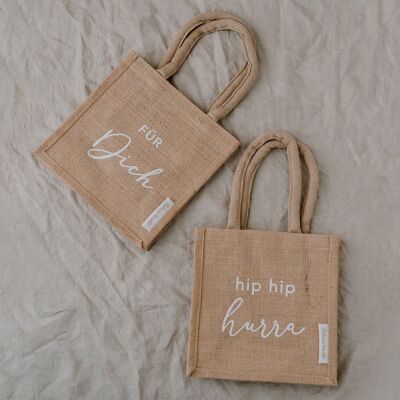 Mini jute shopper for you