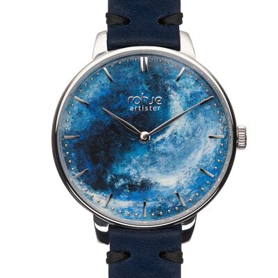 Rohje Artister Into The Blue with reindeer leather strap