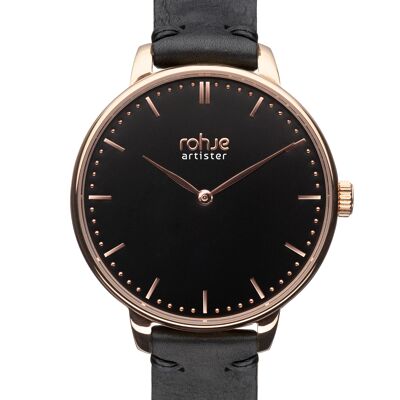 Rohje Artister Classic Black with reindeer leather strap