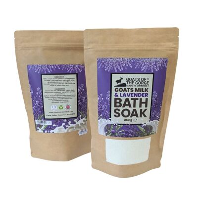 Goats milk bath soak (Lavender) 360g e