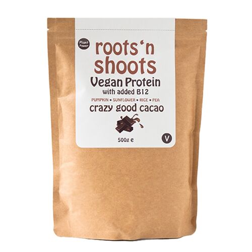 Vegan Protein Powder with added B12 500g Cacao