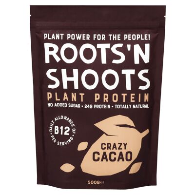 Proteine Vegane in Polvere con aggiunta di B12 500g Cacao