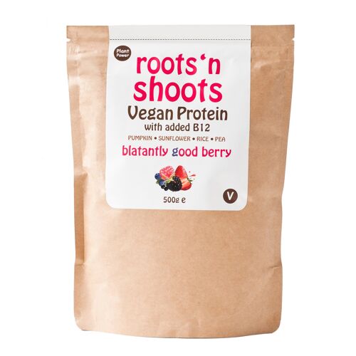 Vegan Protein Powder with added B12 500g Berry