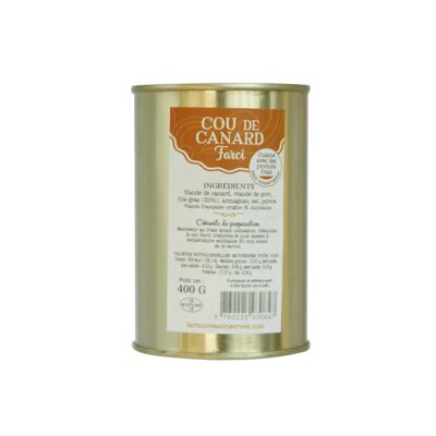 Cou de canard farci au foie gras  400g