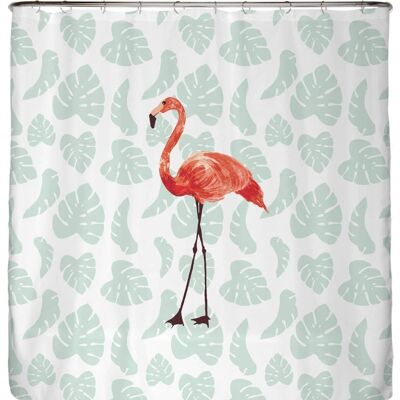 Flamingo shower curtain 180x200 cm