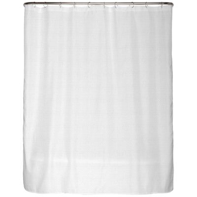 Rideau de douche premium blanc 180x200 cm